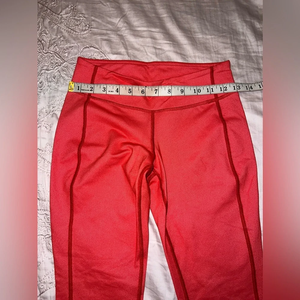 Lululemon P.Y.B Pant Denim Love Red Yoga Pants Size 4
